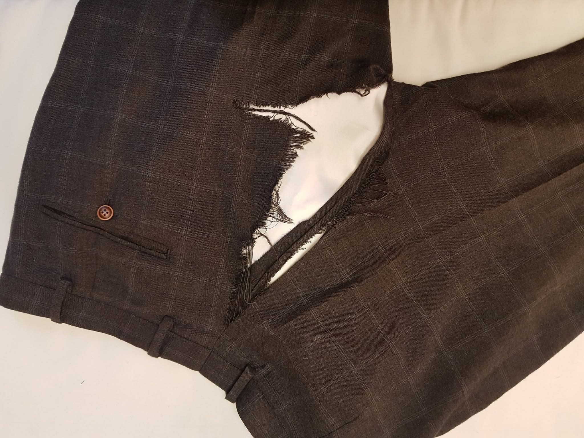 Jeans before alteration